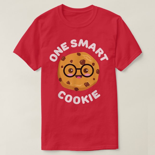 One Smart Cookie Niedlich Funny Kawaii Chocolate C T-Shirt (Design vorne)
