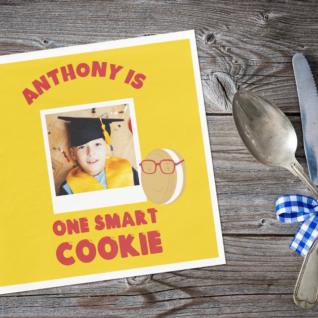 One Smart Cookie Personalisiert Graduation Party Serviette (Von Creator hochgeladen)