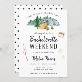 One S'More Celebration Camping Bachelorette Einladung
