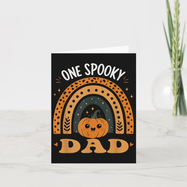 One Soky Dad Dad Matching Family Halloween Costume Karte (Vorderseite)