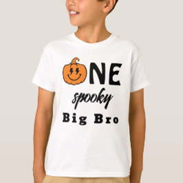 One Spooky Big Bro Halloween Matching Family T-Shirt