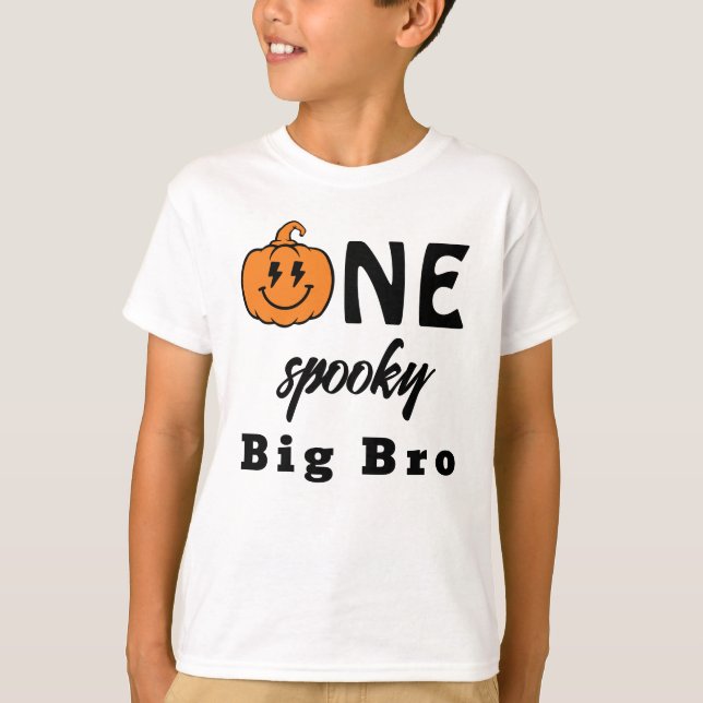 One Spooky Big Bro Halloween Matching Family T-Shirt (Vorderseite)