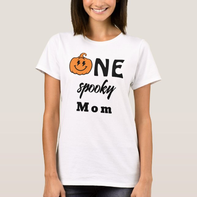 One Spooky Mom Halloween Matching Family T-Shirt (Vorderseite)