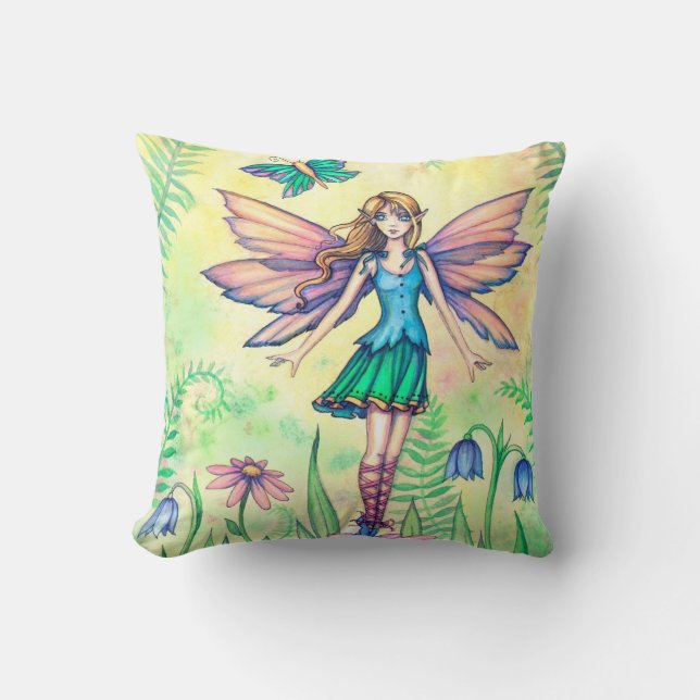 One Spring Day Faiasy Fantasy Artwork Kissen (Vorderseite)