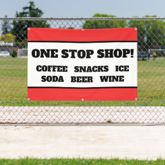 One Stop Shop Geschäftsbanner Banner