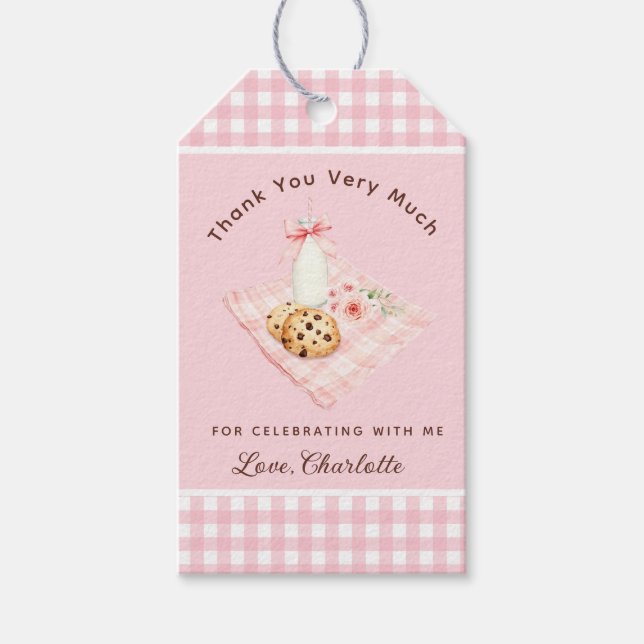 One Sweet Cookie Girl First Birthday Vielen Dank Geschenkanhänger (Vorderseite)
