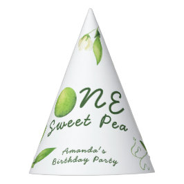 One Sweet Pea First Birthday Partyhütchen
