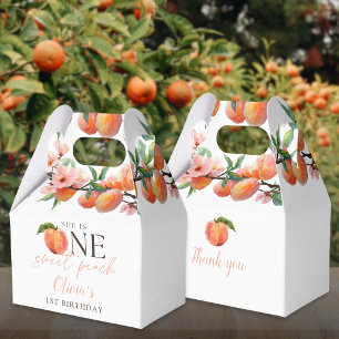 One Sweet Peach 1. Geburtstag Geschenkschachtel