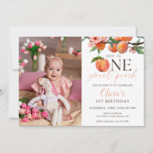 One Sweet Peach 1. Geburtstagsfoto