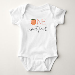 One Sweet Peach Erster Geburtstag Baby Strampler