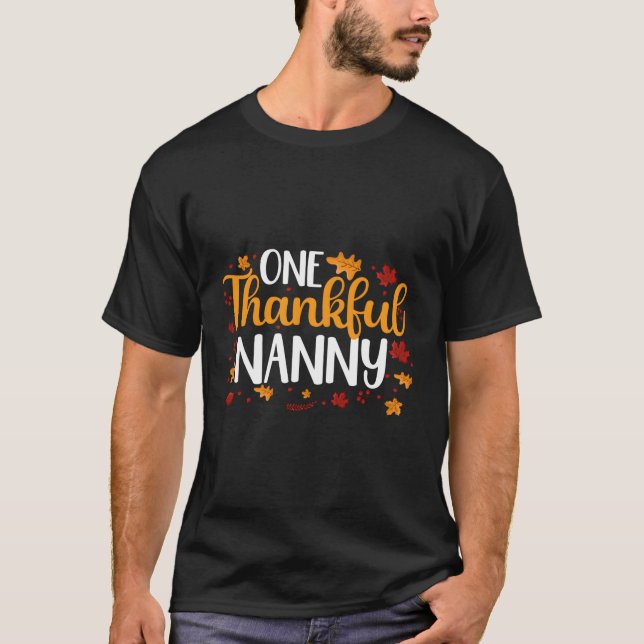 One Thankful Ganny Erntedank Family Türkei T-Shirt (Vorderseite)