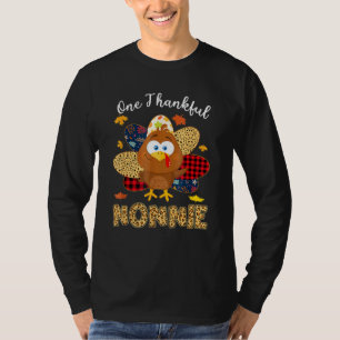 One Thankgivings Nonnie Turkey Leopart Thankgiving T-Shirt