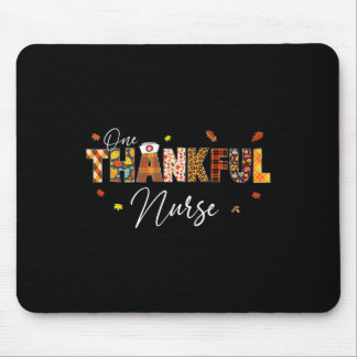 One Thanking Nurse Erntedank Day Leopard Kariert Mousepad