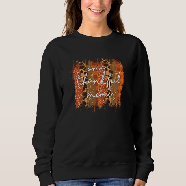 One Thanksgi Oma Life Fall Vibes Thanksgi Sweatshirt (Vorderseite)