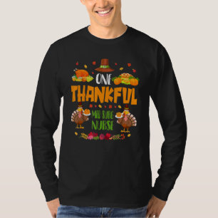One Thanksgivi Med Surg Krankenschwester Herbst T-Shirt