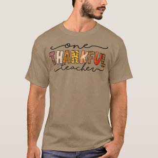 One Thanksgivin Lehrer Funny Fall Herbst Thanksgiv T-Shirt