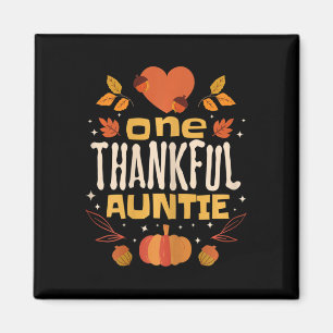 One Thanktie Fall Erntedank Tante Magnet