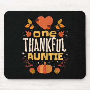 One Thanktie Fall Erntedank Tante Mousepad