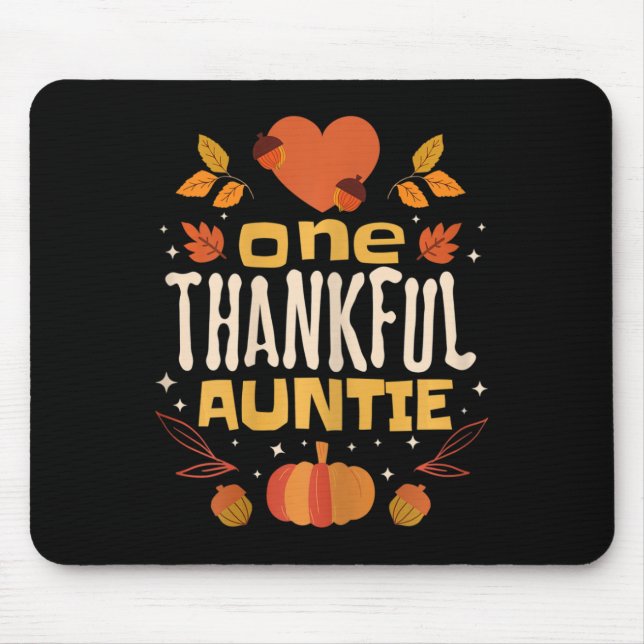 One Thanktie Fall Erntedank Tante Mousepad (Vorne)