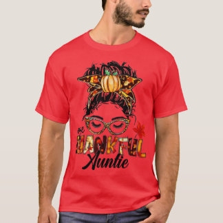 One Thanktie Messy Bun Funny Herbst Herbst The T-Shirt