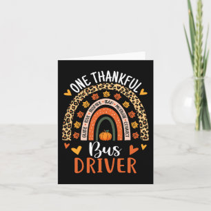One Thous Bus Driver Erntedank Fall School B Karte