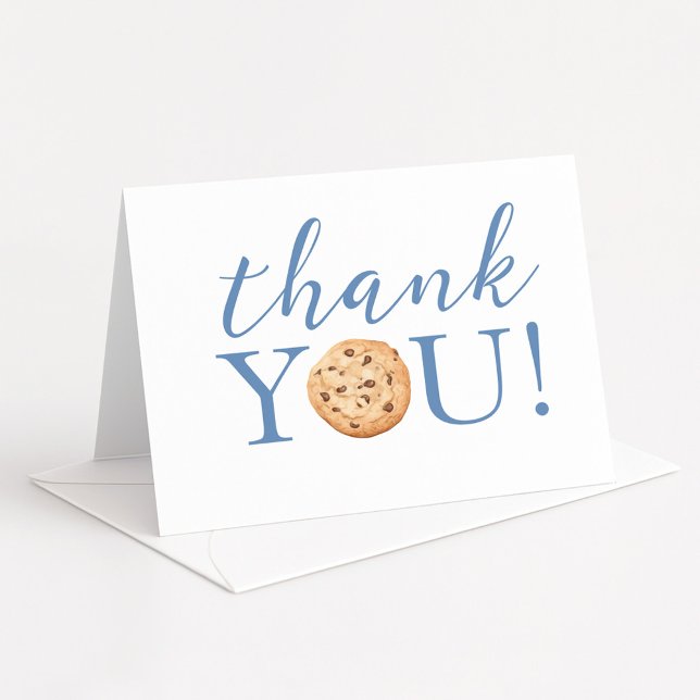 One Tough Cookie 1st Birthday Thank You Card  Dankeskarte (Von Creator hochgeladen)