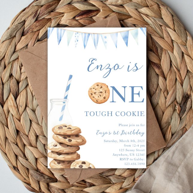 One Tough Cookie Birthday Invitation Einladung (Von Creator hochgeladen)