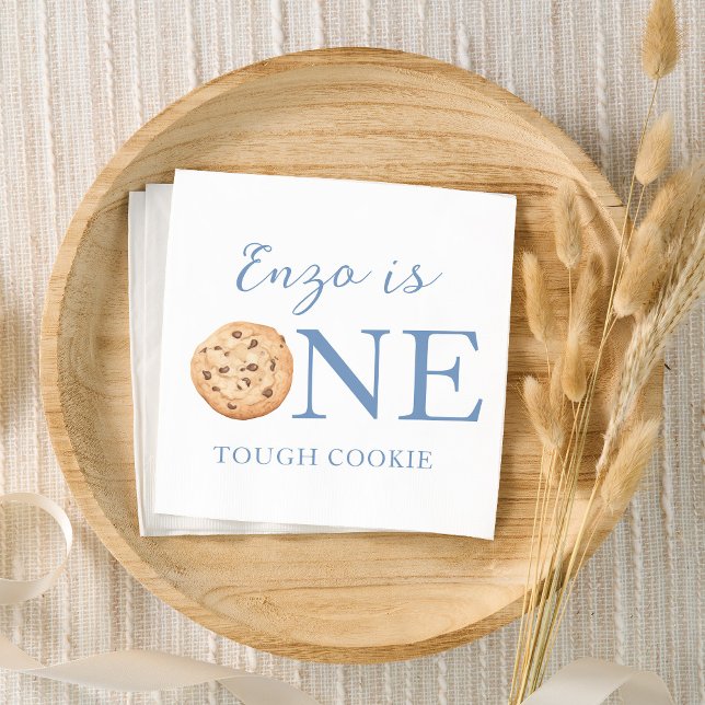 One Tough Cookie Birthday Napkins Serviette (Von Creator hochgeladen)