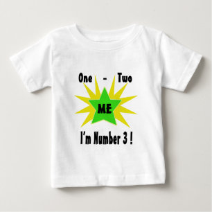 One Two Me Nummer 3 Baby T-shirt