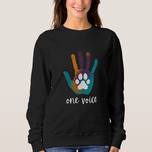 One Voice Black Sweatshirt (Vorderseite)