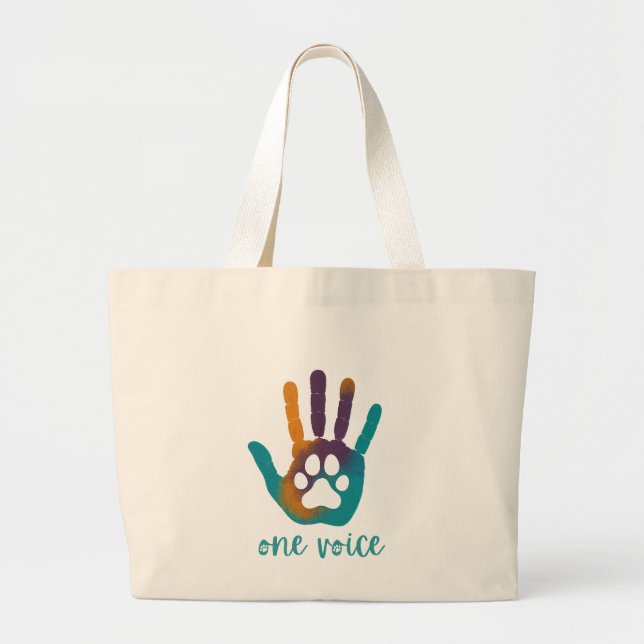 One Voice Tote Bag Jumbo Stoffbeutel (Vorne)