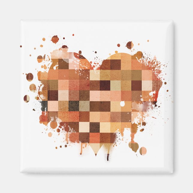 One World Heart Magnet (Vorne)