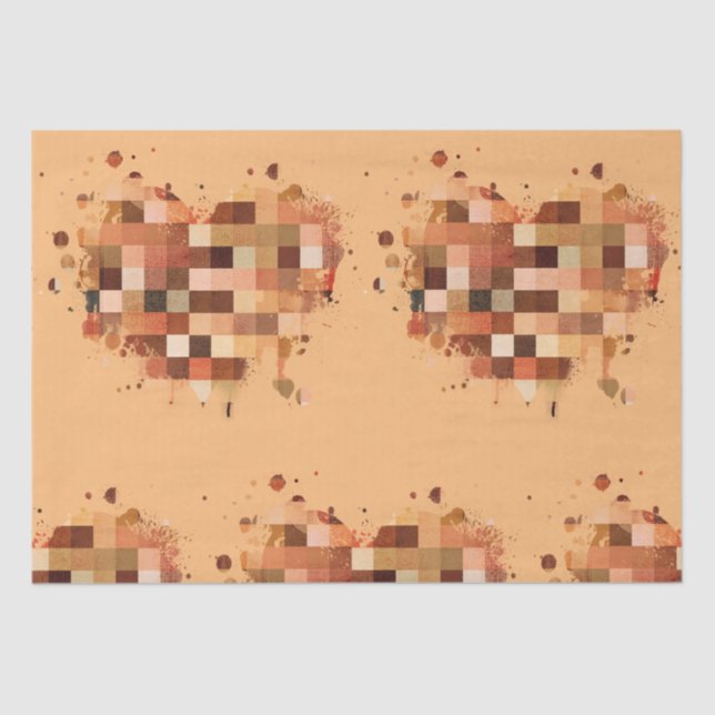 One World Heart Tissue Paper Seidenpapier (Vorderseite)