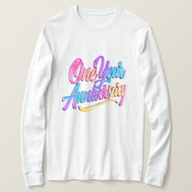 One Year Anniversary Long Sleeves Top (Design vorne)