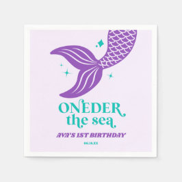 ONEder Sea Mermaid 1. Geburtstagsparty Serviette