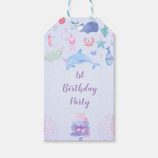 ONEder Sea Party Geschenkmarke Geschenkanhänger
