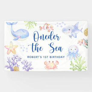Oneder The Sea 1. Geburtstag unter dem Meer Banner