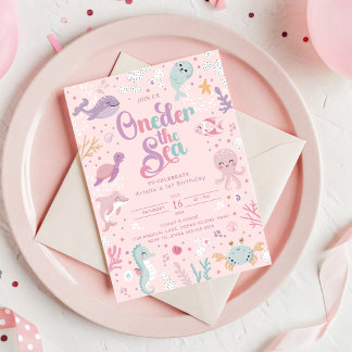 Oneder the Sea Birthday Invitation. Ocean Birthday Einladung