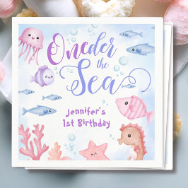 ONEder The Sea Girls 1. Geburtstag Niedlicher Ozea Serviette