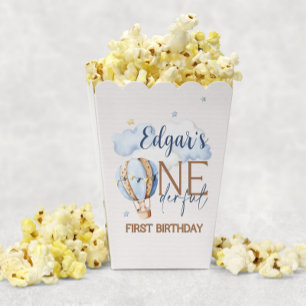 ONEderful 1st Birthday Hot Air Ballon Popcorn Box Geschenkschachtel