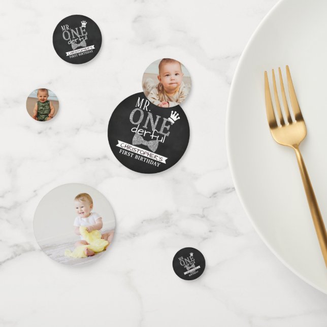 ONEderful 1st Birthday Party Foto Konfetti (Gruppe)