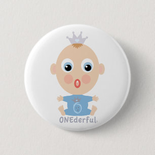 ONEderful BABY Gesicht - Blau Button