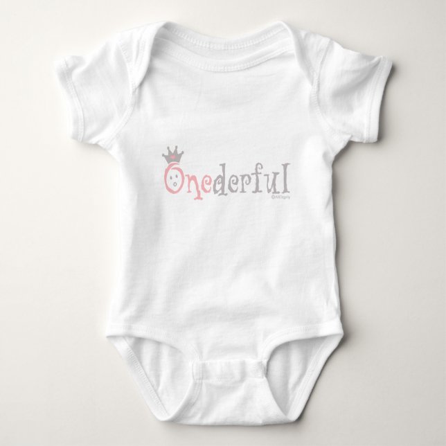 ONEderful BABY (Rosa) Baby Strampler (Vorderseite)