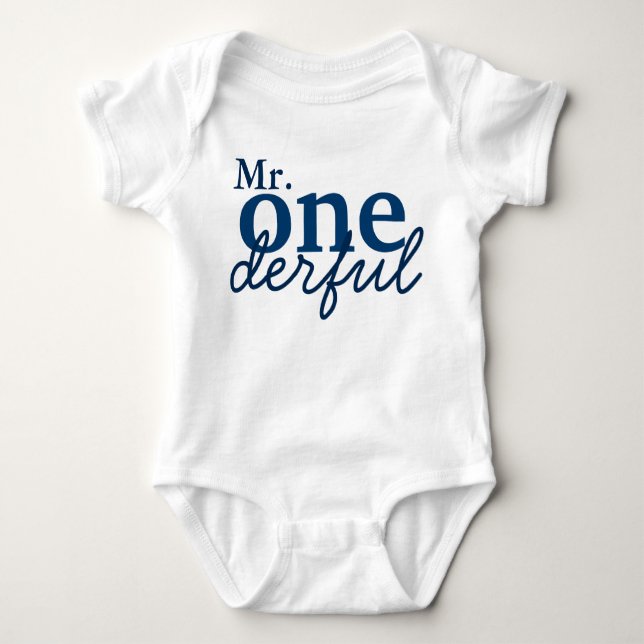 Onederful Baby Shirt (Vorderseite)