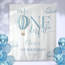 Onederful Balloon 1. Geburtstag Foto Hintergrund