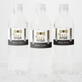 ONEderful Bottle Wrapper with Bow Krawatte Wasserflaschenetikett