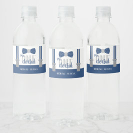 ONEderful Bottle Wrapper with Bow Krawatte Wasserflaschenetikett
