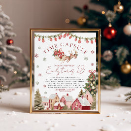 ONEderful Christmas Time Capsule Sign Sockelschild