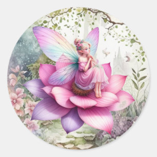 Onederful Fairy Enchanted Forest Birthday Sticker