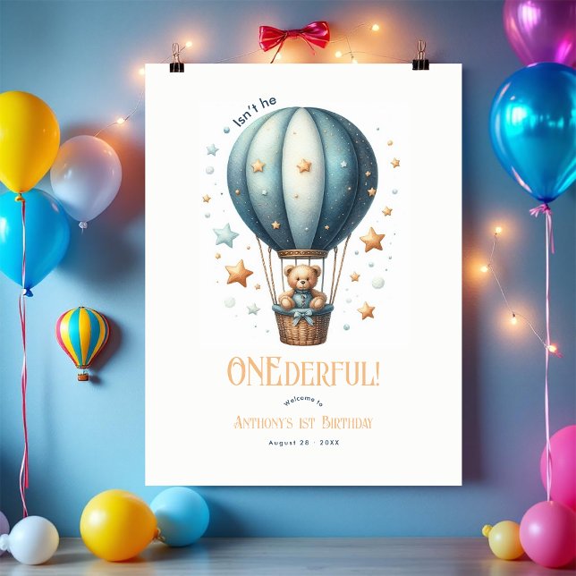 Onederful First Birthday Willkommen Poster (ONEderful First Birthday Welcome Poster)
